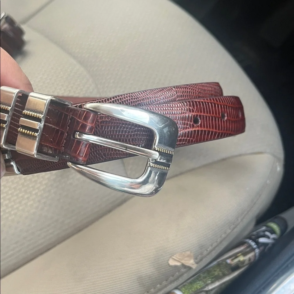 Johnston & Murphy Lizard-Grain Ranger Belt size 42